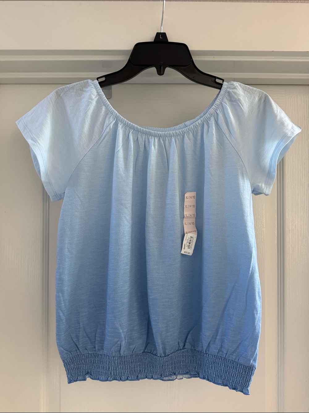 Light Blue Ombre Short Sleeve children’s  Top